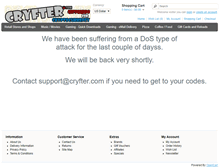 Tablet Screenshot of cryfter.com